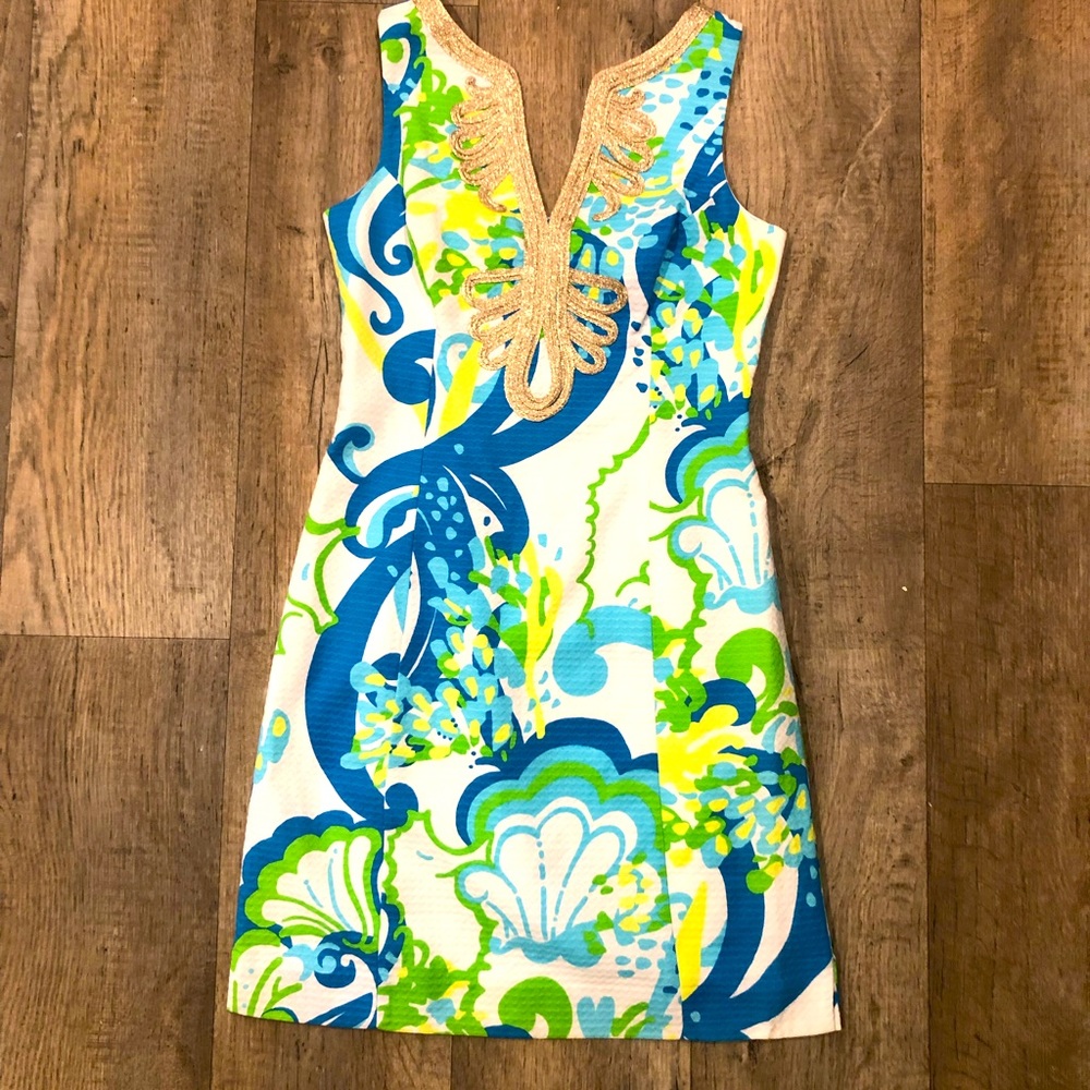 Lilly Pulitzer Janice Shift Dress sz 2